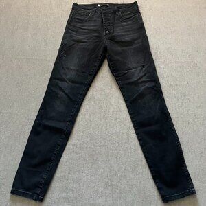 Kut From The Kloth Jeans Women 10 Black High Rise Mia Fab Ab Toothpick Skinny